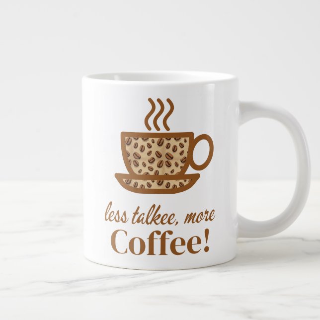 Kaffee-Cup mit einer spielerischen Weck-Up-Nachric Jumbo-Tasse (Rechts)