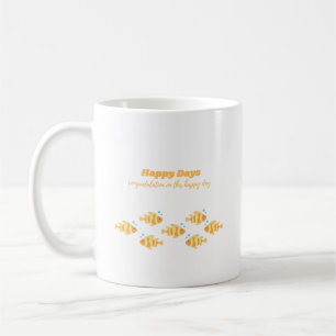 Kaffee-Cup mit "Happy Day"-Briefe Kaffeetasse