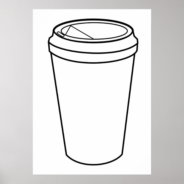 Kaffee-Cup (Papierzuführung) Poster (Vorne)