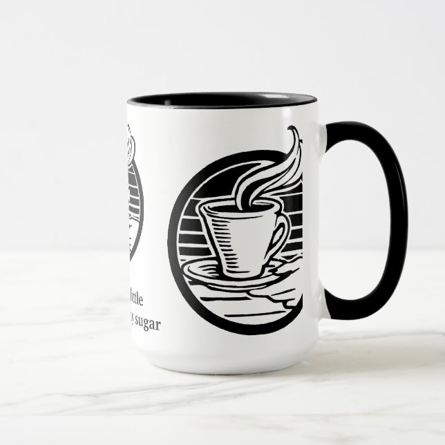 Kaffee-Cup-Spaß individuell anpassbare Tasse (Rechts)