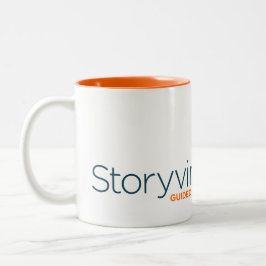 KAFFEE-CUP - Storyvine White/Orange-Tasse Zweifarbige Tasse