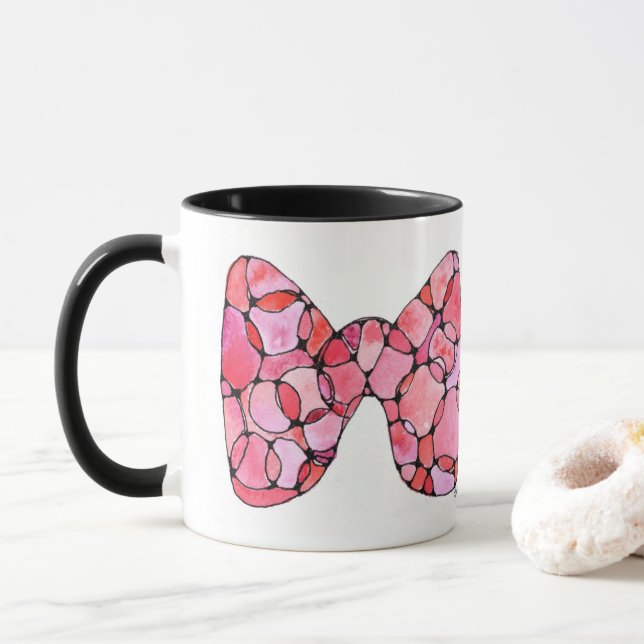 Kaffee Cup Tasse - Schilddrüse - Farbe (Mit Donut)