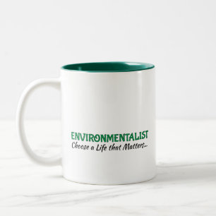 Kaffee-Cup: Umweltschützer Zweifarbige Tasse