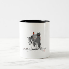 Kaffee Cup Western Art Cartoon Zweifarbige Tasse