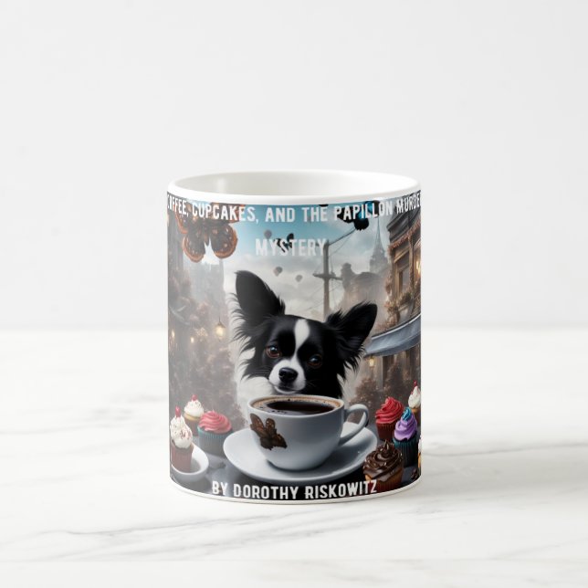 Kaffee, Cupcakes und das Mysterium Papillon Kaffeetasse (Mittel)