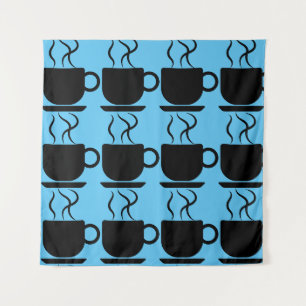 KAFFEE CUPS TAPESTRY WANDTEPPICH