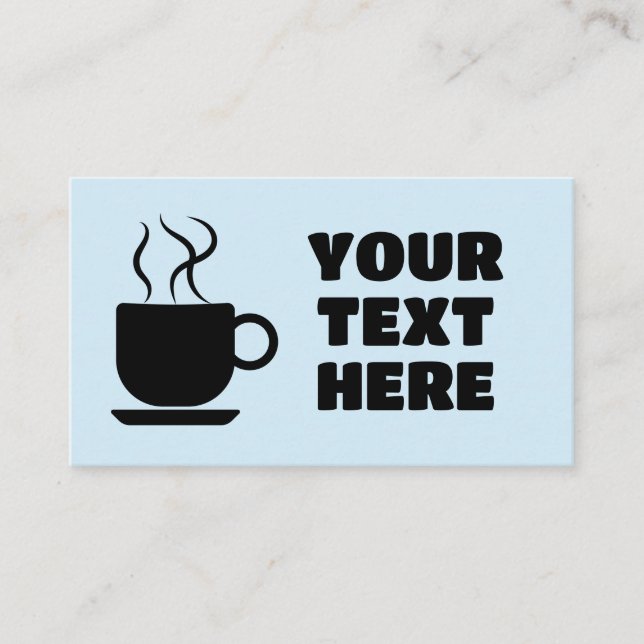 KAFFEE CUSTOM BUSINESS CARDS VISITENKARTE (Vorderseite)