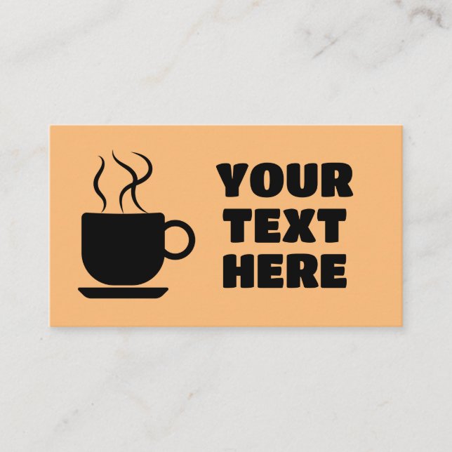 KAFFEE CUSTOM BUSINESS CARDS VISITENKARTE (Vorderseite)