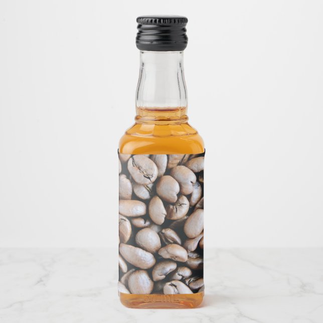 Kaffee Custom Foto Keramik Ornament Alkoholflaschenetikett (Vorderseite)