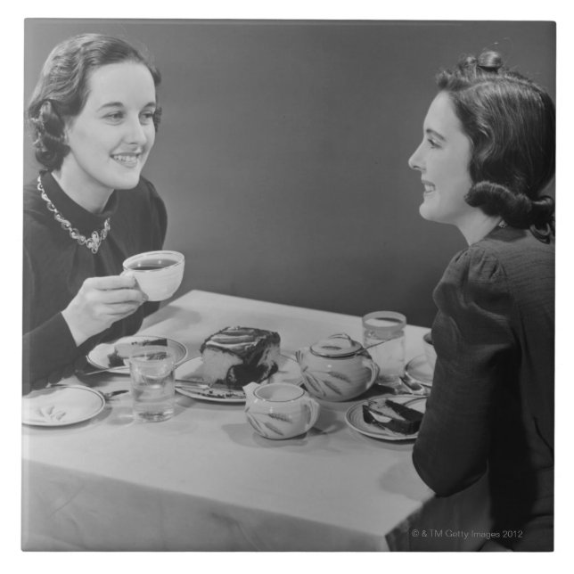 Kaffee-Datum Fliese (Vorderseite)