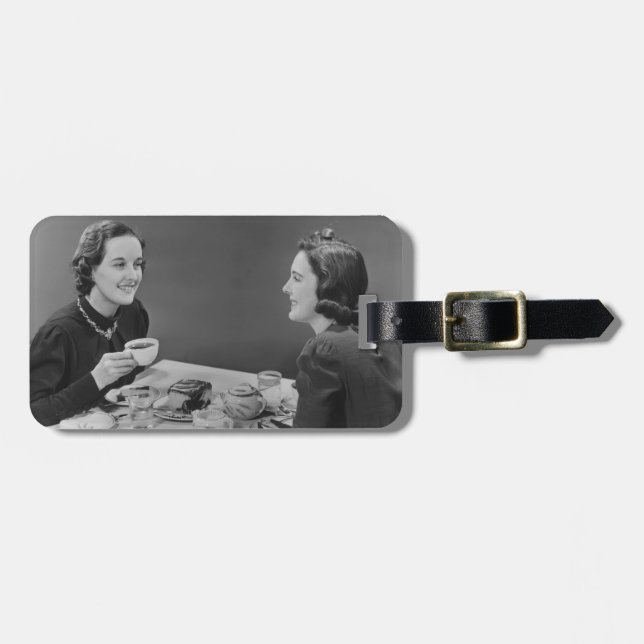 Kaffee-Datum Gepäckanhänger (Vorderseite horizontal)