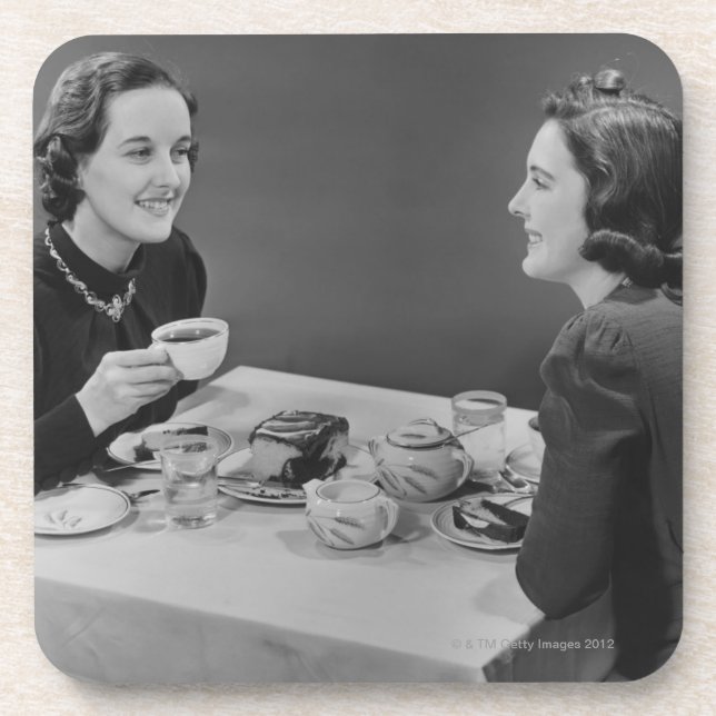 Kaffee-Datum Getränkeuntersetzer (Vorderseite)