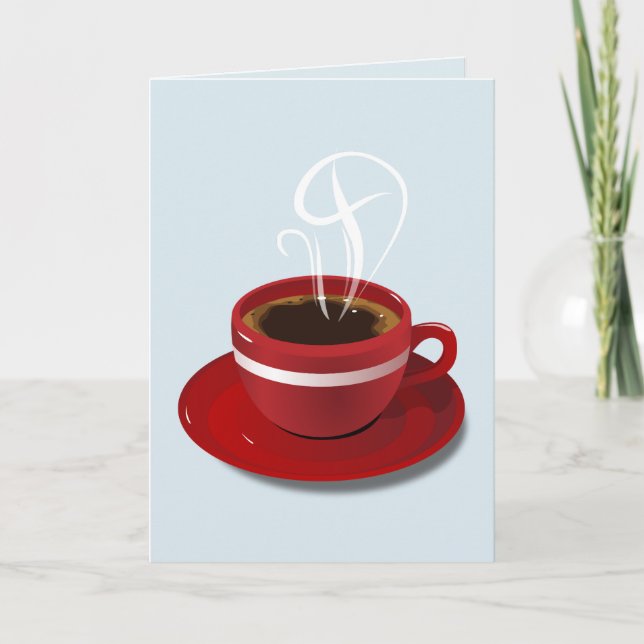 KAFFEE-DENKEN DU GREETING CARD DANKESKARTE (Vorderseite)
