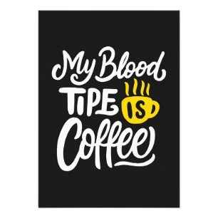 Kaffee, der mir über den Blutkreislauf kommt, ist  Fotodruck