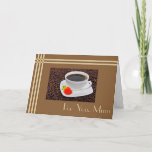 Kaffee der Mütter Tages Karte