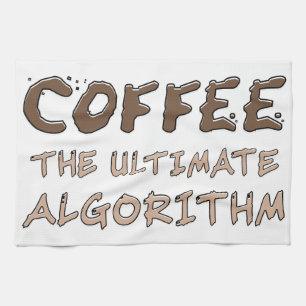 Kaffee Der ultimative Algorithmus Lustiger Program Geschirrtuch