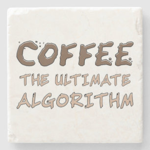 Kaffee Der ultimative Algorithmus Lustiger Program Steinuntersetzer
