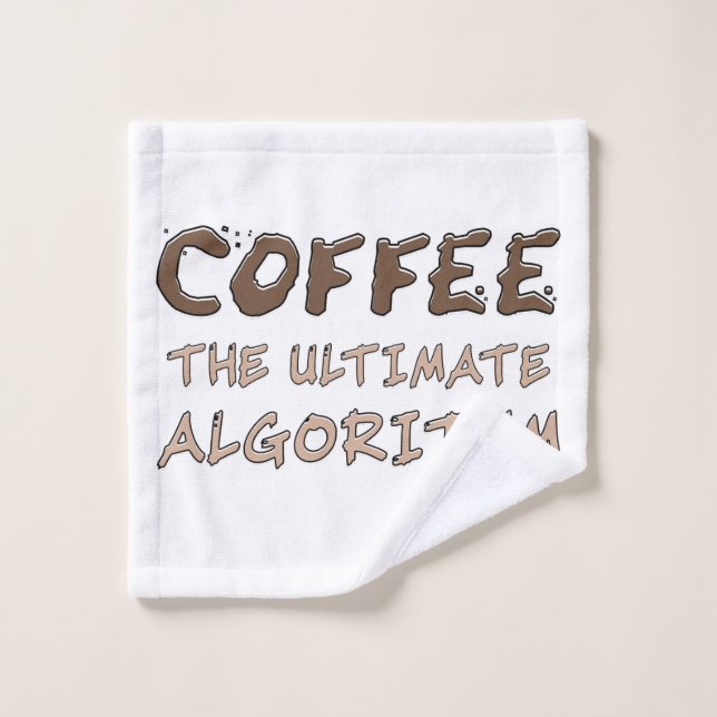 Kaffee Der ultimative Algorithmus Lustiger Program Waschlappen (Waschlappen)