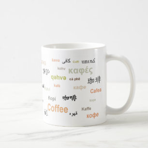 Kaffee der WeltTasse (in den orange Herbst-Farben) Tasse