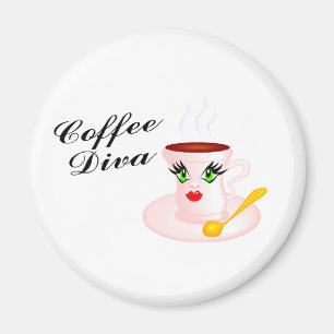 Kaffee-Diva Magnet