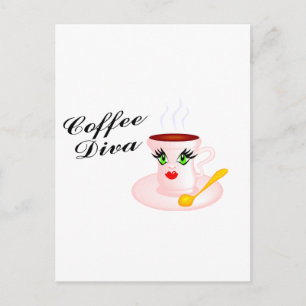 Kaffee Diva Postkarte