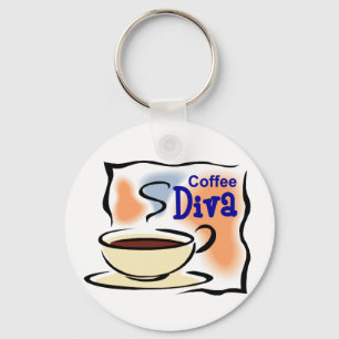 Kaffee-Diva Schlüsselanhänger