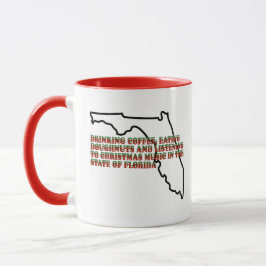 Kaffee, Donuts und Weihnachtsmusik in Florida Tasse