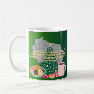 Kaffee, Donuts und Weihnachtsmusik in Wisconsin Kaffeetasse