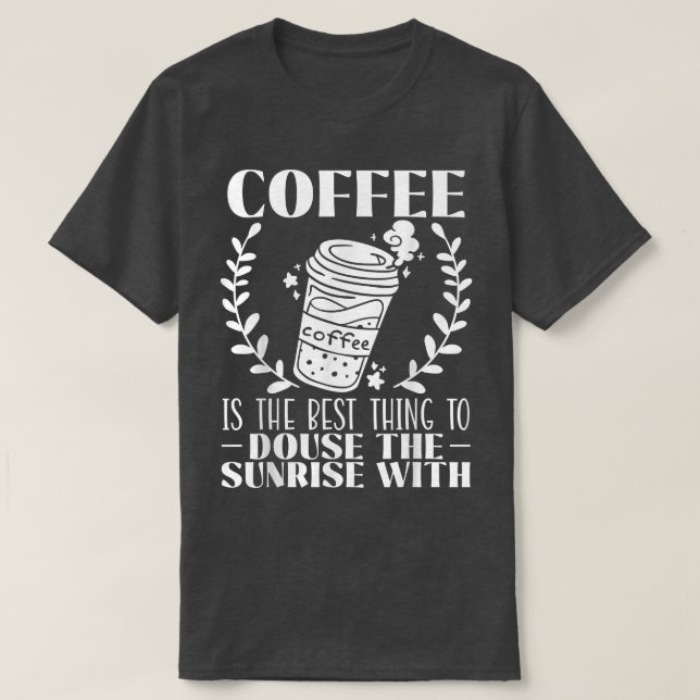 Kaffee Drink Espresso Cappucino Kaffee T-Shirt (Design vorne)