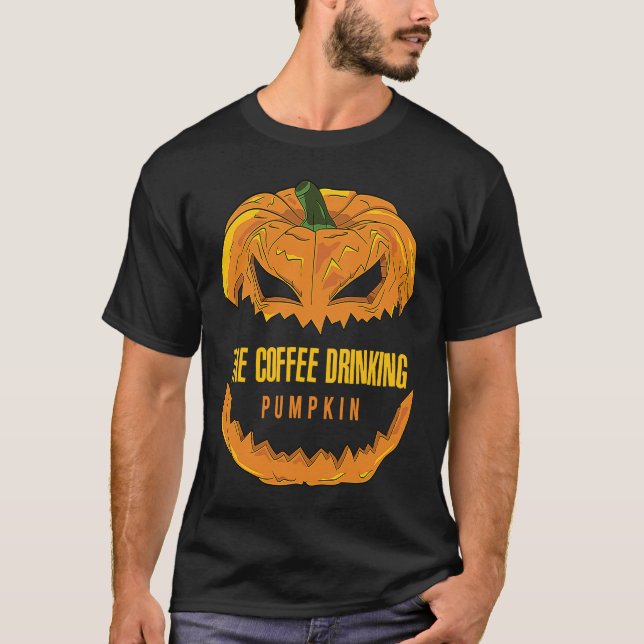 Kaffee Drink Pumpkin Matching Family Group Hall T-Shirt (Vorderseite)