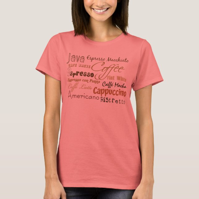 Kaffee Drinks Ringer T - Shirt (Vorderseite)