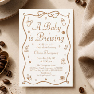 Kaffee Ein Baby Braut Baby Shower Einladung