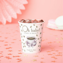 Kaffee Ein Baby braut Babydusche Pappbecher