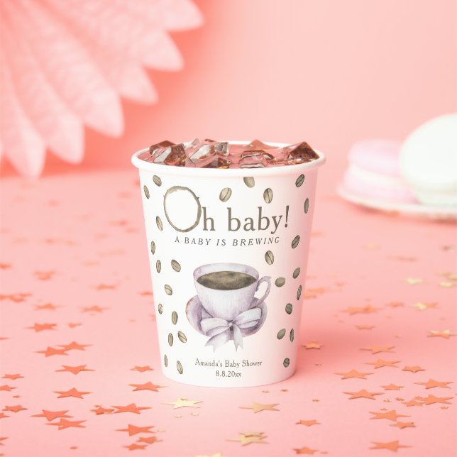 Kaffee Ein Baby braut Babydusche Pappbecher (Insitu)