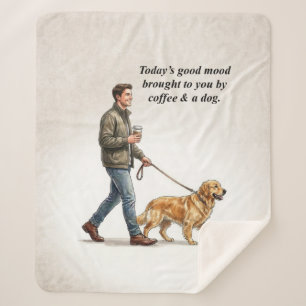 Kaffee & ein gemütlicher goldener Tag Sherpadecke