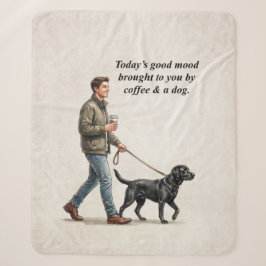 Kaffee & ein gemütlicher Tag mit Black Lab Sherpadecke