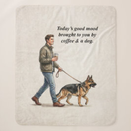 Kaffee & ein gemütlicher Tag mit Schäferhund Sherpadecke