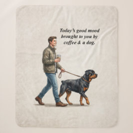 Kaffee & ein Rottweiler Kuscheltag Sherpadecke