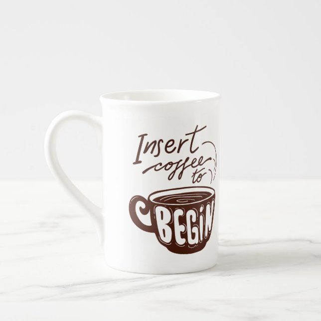 Kaffee einlegen, um zu beginnen prozellantasse (Links)