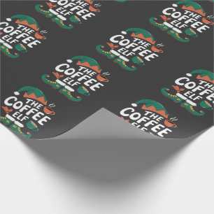 Kaffee-Elf Weihnachten Lustig Koffein Weihnachten Geschenkpapier