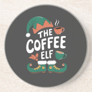 Kaffee-Elf Weihnachten Lustig Koffein Weihnachten Getränkeuntersetzer