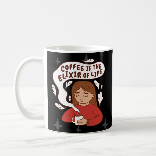 KAFFEE-ELIXIR-QUOTE KAFFEETASSE (Links)