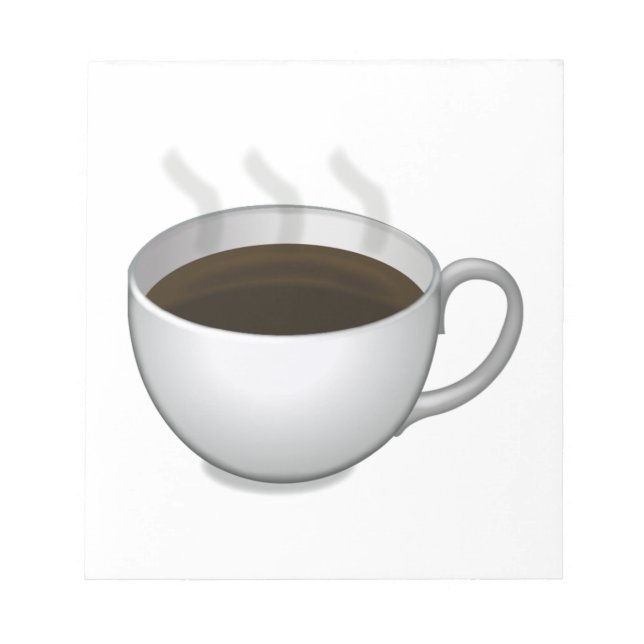 Kaffee - Emoji Notizblock (Vorderseite)