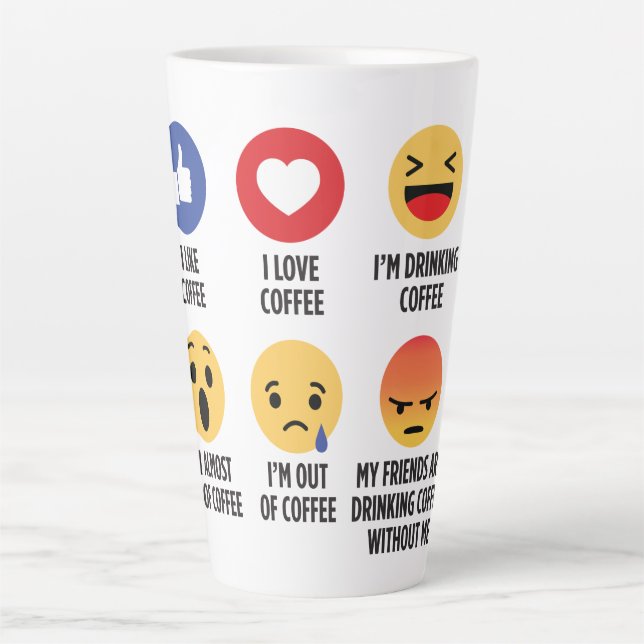 Kaffee Emojis Milchtasse (Vorderseite)