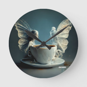 Kaffee Engel Künstlerische Uhr