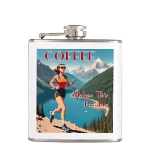 Kaffee ermöglicht dieses Laufen Flachmann