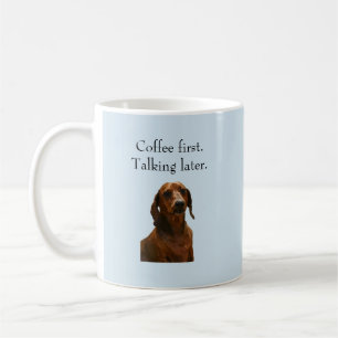 Kaffee-erste lustige Dackel-Tasse Kaffeetasse