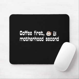 Kaffee Erste Mutterschaft Zweite - Fette Typografi Mousepad