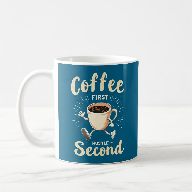 Kaffee Erste Stunde - Kaffee Lover Kaffeetasse (Links)