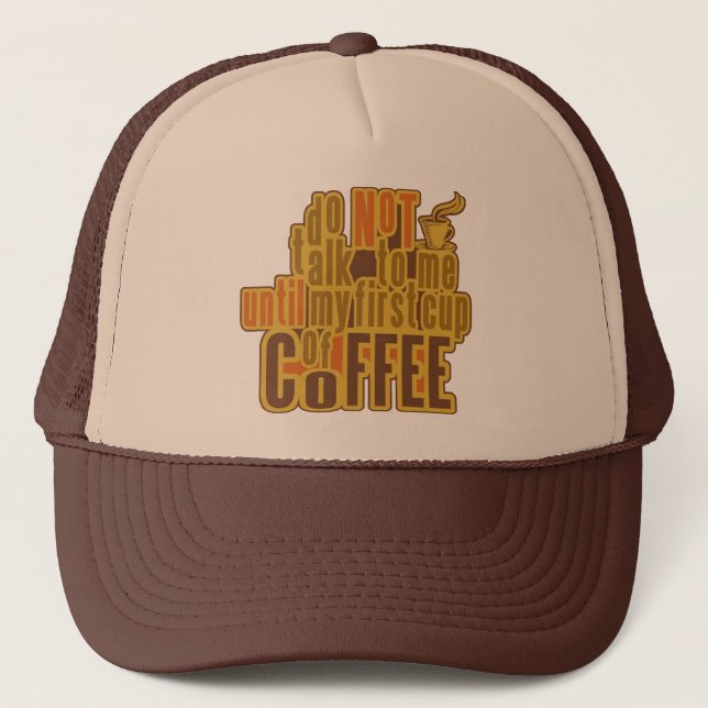 KAFFEE ERSTER Hut - Farbe wählen Truckerkappe (Vorderseite)
